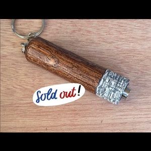 Wooden Keychain Cigar Punch
